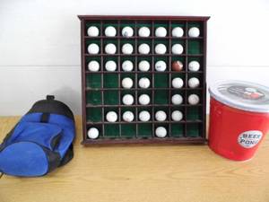 lot 102 image: Golf Ball Display - Beer Pong
