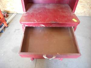 Metal Cabinet with Drawer and Shelves