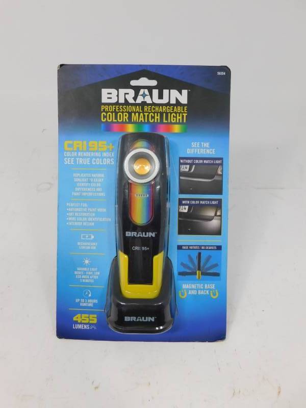 braun professional rechargeable color match light