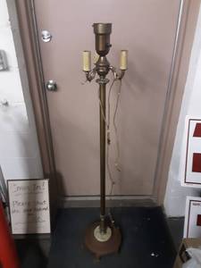lot 21 image: Vintage Floor Lamp With Stone