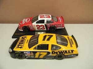 lot 16 image: TEAM CALIBER INC 118 SCALE DEWALT #17 CAR & REVELL COLLECTION 118 SCALE #23 WINSTON NASCAR - NICE - SEE PICTURES