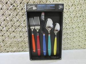 20-Piece Jamboree Multicolor Flatwa...