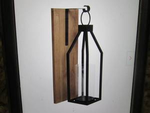 Oakly Rustic Brown Wood Candle Scon...