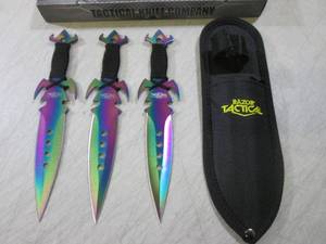 3pc Razor Tactical 7.5 Throwing Kn...