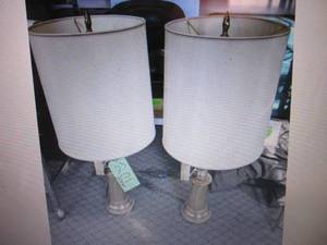 Pair of Vintage Brass Lamps 35 Tal...