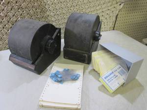 2 Vintage Metal Rolodex with Cards ...