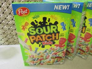 6 Boxes of Post Sour Patch Kids Cer...
