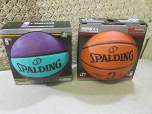 2 Spalding NBA Basketballs  D-1...