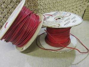 2 Rolls of Red 10 Gage Wire F-2 ...
