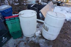 lot 50 image: Large Lot of Garbage Totes & Containers