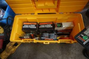 lot 15 image: Remington Powder Actuated Fastening Tool With Case & Ammo