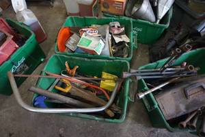 lot 39 image: Large Lot of Assorted Hardware and Tools