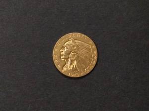 1913 Two and One Half Dollar Indian...