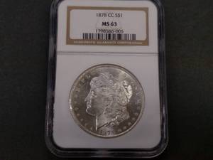 1878 CC NGC MS63 Morgan Silver Doll...