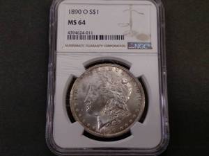 1890 O NGC MS64 Morgan Silver Dolla...