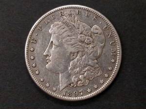 1897 S Morgan Silver Dollar...
