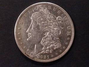 1921 D Morgan Silver Dollar...