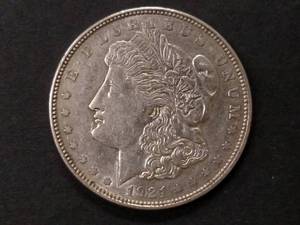 1921 D Morgan Silver Dollar...