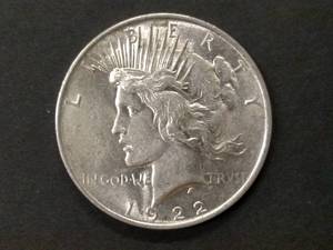 1922 Peace Silver Dollar...
