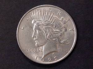 1922 Peace Silver Dollar...