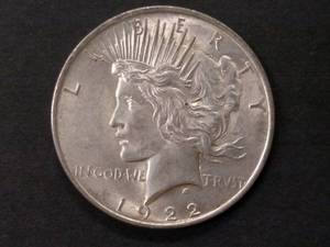 1922 Peace Silver Dollar...
