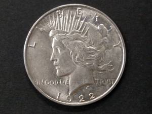 1922 D Peace Silver Dollar...