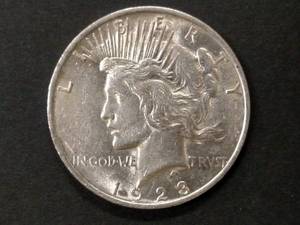1923 Peace Silver Dollar...