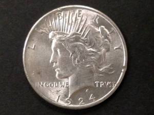 1924 Peace Silver Dollar...