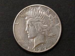1927 S Peace Silver Dollar...