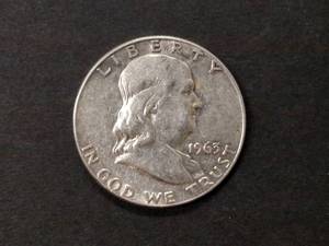 1963 D Franklin Silver Half Dollar...