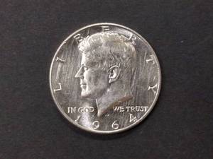 1964 D Kennedy Silver Half Dollar...