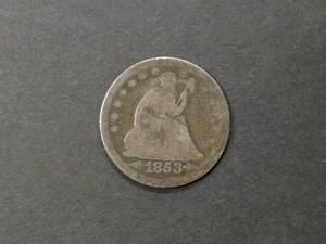 1853 Arrows & Rays Seated Liberty S...