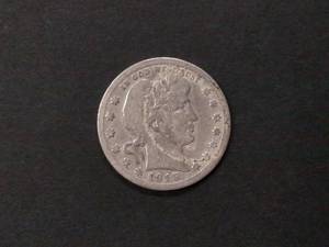 1915 D Barber Silver Quarter...