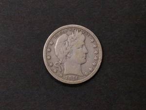 1916 Barber Silver Quarter...