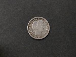 1907 Barber Silver Dime...