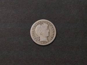1914 S Barber Silver Dime...