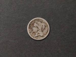 1865 Three Cent Nickel...