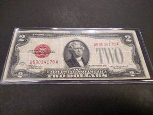 1928 C Two Dollar Red Seal United S...