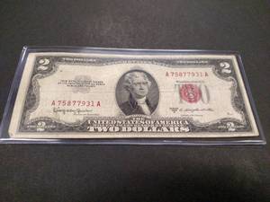 1953 C Two Dollar Red Seal United S...