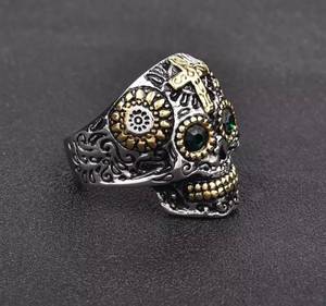 Titanium & Stainless Skull Ring Size 12