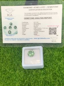 Color Changing Certified Alexandrite Stone
