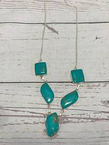 Womens 5 Tier Turquoise Necklace