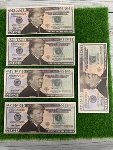 Lot of 5 Donald Trump 2020 Bills