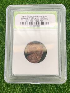 Pirate Era Bronze Nummis Coin c.1400-1600 A.D.