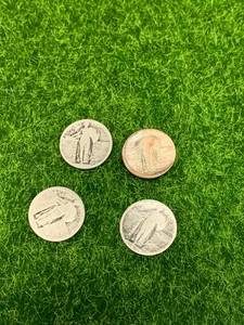Lot of 4 Standing Liberty Quarters