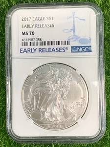 2017 .999 American Silver Eagle MS70 (early release)