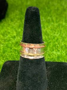 Handmade Tribal Spinning Ring Size 6
