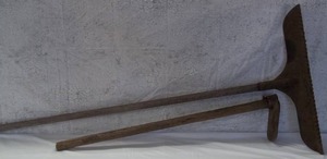 lot 44 image: Antique Rake and Garden Hoe