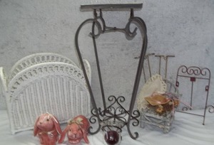 lot 49 image: Metal Plant Stand and More