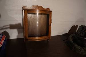 WoodGlass Wall Mount Curio Cabinet